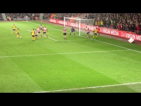 Southampton 0-5 Arsenal - Theo Walcott 2nd GOAL - FA Cup 5th Round