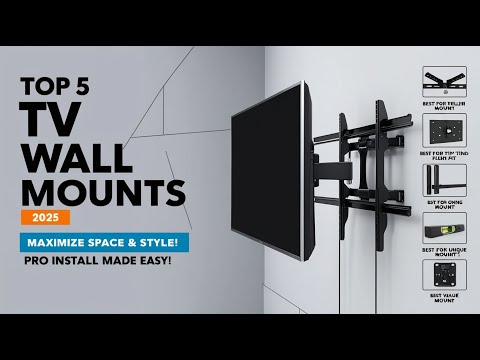 TV Bracket, Dual Screen TV Ceiling Mount, Telescoping Adjustable Height Pole for 32 to 70 Inch TV Swivel and Tilting Bracket TV Mount TV Stand video review thumbnail