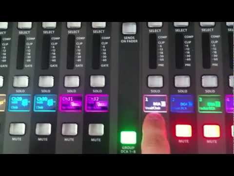 Behringer X32 - Assigning Channels to DCA's