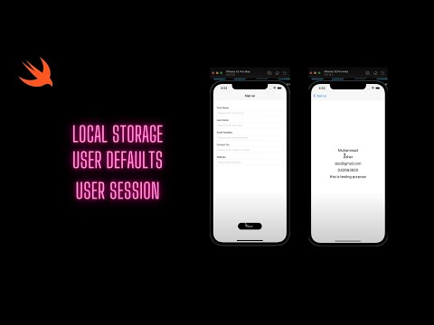 Data Storage in Swift | UserDefaults | Local Storage| iOS 15.0