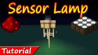 Easy daylight sensor lamp turning on at night automatically /minecraft tutorial / + DOWNLOAD