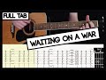Waiting On A War (Foo Fighters) - Cover/ TAB & Complete Play-Through - Guitar Lesson/ Tutorial