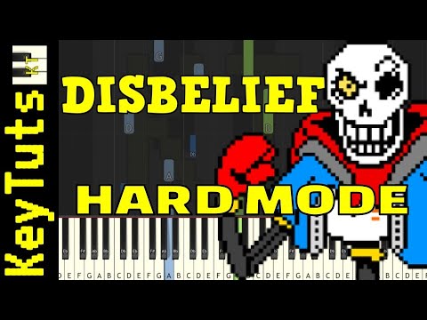 Learn to Play the Disbelief OST by FlamesAtGames (Undertale AU) - Hard Mode