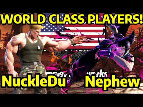 💯Street Fighter 6 ➥ NuckleDu (GUILE ガイル) VS Nephew (JURI) 4K Master Ranks💯