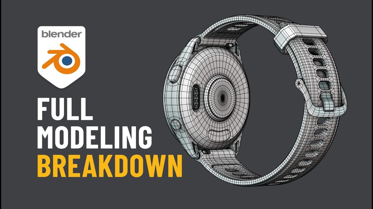 Blender Product Modeling Tutorial – Smartwatch Full Process Breakdown