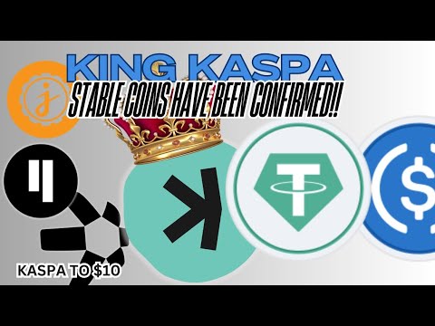 KING KASPA... STABLECOINS HAVE BEEN CONFIRMED!! #kas #qnt #jas #qubic #btc 