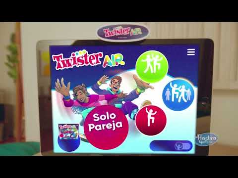 thumbnail video image 2 of Juego Mesa Hasbro Gaming Twister Air, 2 of 5