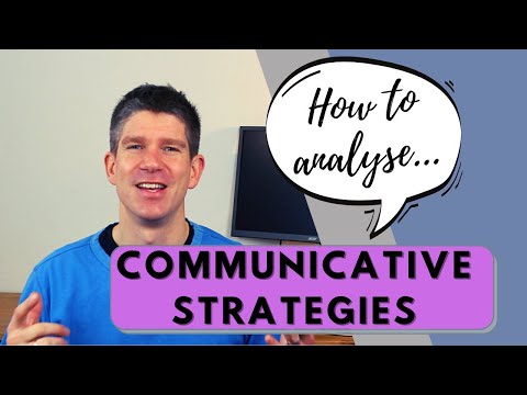 How to analyze communicative strategies - Englisch Oberstufe - auf Deutsch - Erklärung und Beispiele