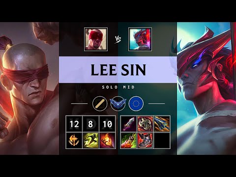 Lee Sin Mid vs Yone - EUW Diamond Patch 25.12