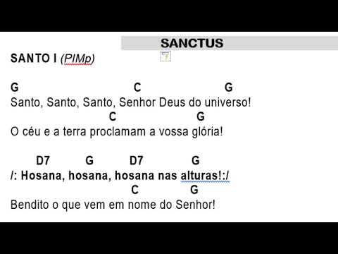 SANTO (CORAL PALESTRINA DE APUCARANA) - CATÓLICA