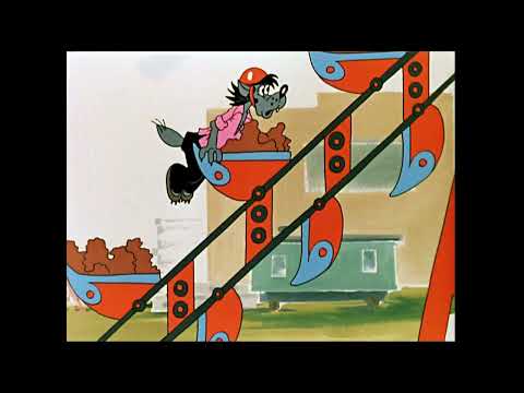 Vlk dostal pěkně naloženo na stavbě