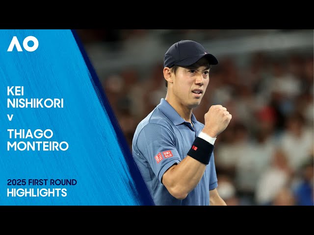 Kei Nishikori v Thiago Monteiro Highlights | Australian Open 2025 First Round