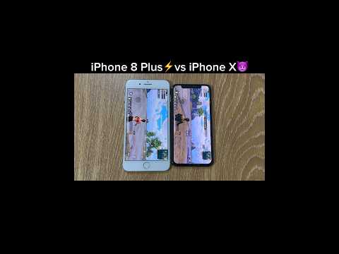 iPhone 8 Plus vs iPhone X PUBG TEST!!