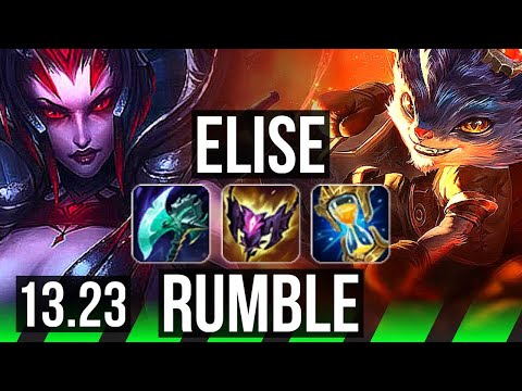 ELISE vs RUMBLE (JNG) | 7/1/24, 800K mastery | KR Master | 13.23