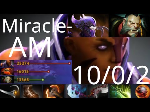 Miracle- Anti-Mage vs Juggernaut, Lycan, Enigma - Bane makes so easy - Dota2