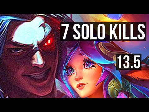 KAYN vs LILLIA (JNG) | 3.3M mastery, Rank 5 Kayn, 7 solo kills, Legendary | TR Grandmaster | 13.5