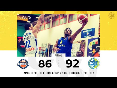 Highlights: Bnei Herzliya - Maccabi Playtika Tel Aviv 86:92