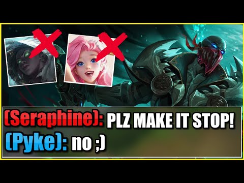 I ACTUALLY BULLIED THIS SERAPHINE HARDER THAN EVER BEFORE AS PYKE! - League of Legends