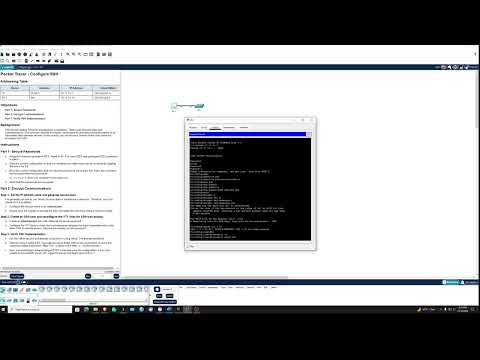 1.3.6 Packet Tracer - Configure SSH