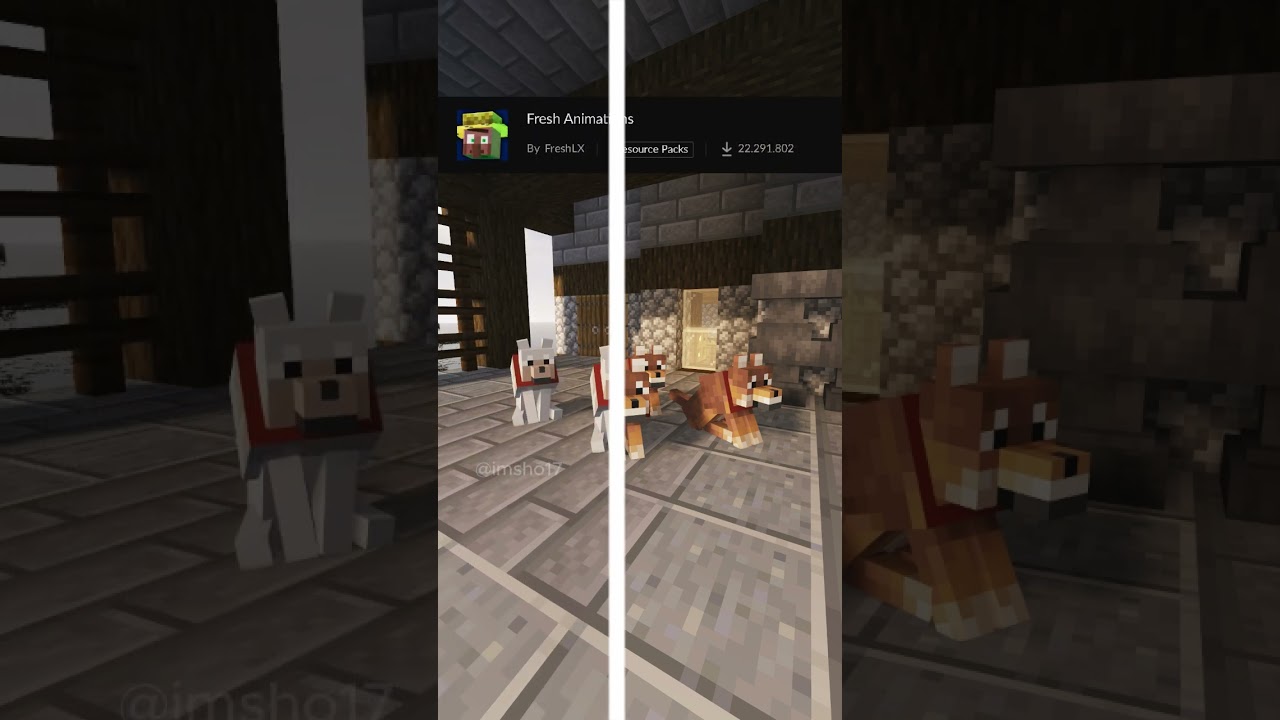 Best Minecraft Resource Pack Part 11 | For Dogs | #shorts  #minecraft #minecraftresourcepack