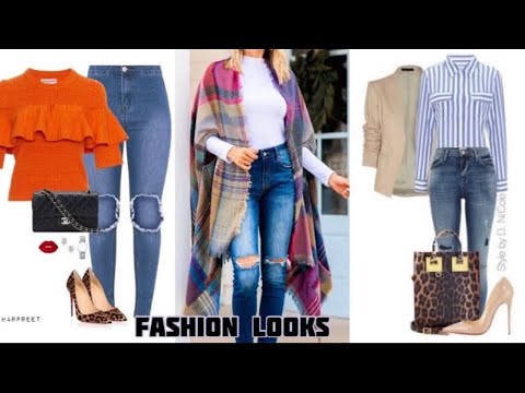 TENDENCIAS DE MODA 2021-2022! OTOÑO INVIERNO OUTFITS CASUALES Y ELEGANTES CON JEANS❣️