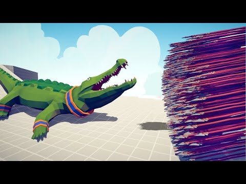 CROCODILE vs EVERY UNIT - Totally Accurate Battle Simulator TABS