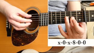 Coldplay - Sleeping Sun (guitar cover + tutorial)