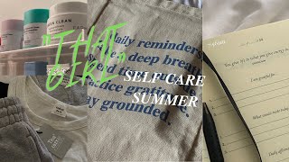 how to have a self care summer | “that girl” trend