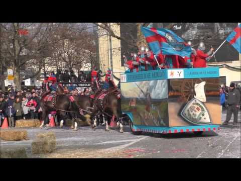 I Guerrieri di Re Arduino carro da getto - Carnevale Ivrea 2017