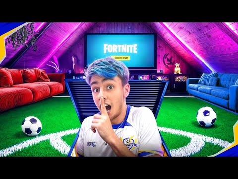 CONSTRUI UM CAMPO DE FUTEBOL SECRETO NO TELHADO!