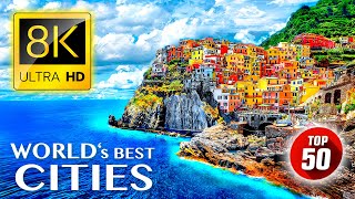 TOP 50 • Most Beautiful CITIES in the World 8K ULTRA HD