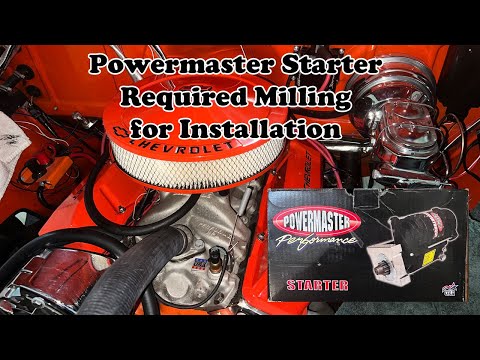 Powermaster Starter required Milling to Install