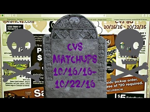 CVS Matchups 10/16/16-10/22/16