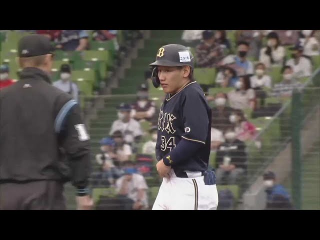 【1回表】バファローズ・吉田正 先制のタイムリー2ベースヒットを放つ!! 2021/5/4 L-B