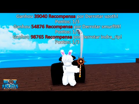 PASSEI UMA HORA CAÇANDO BOUNTY SEM PARAR - Roblox Blox Fruits