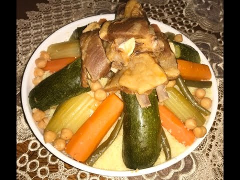 🇩🇿 Algerian Kabyle Couscous with Dried Meat and Vegetables
