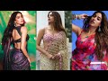 Janhvi Kapoor Stuns In Beautiful Floral Saree Elegant Photography Actress Latest Traditional Looks