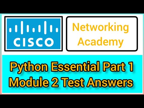Cisco Python Essential Part 1 Module 2 Answers Cisco Programming Python Networking