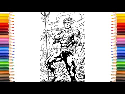 AQUAMAN Coloring Pages | King of Atlantis Aquaman Coloring Pages