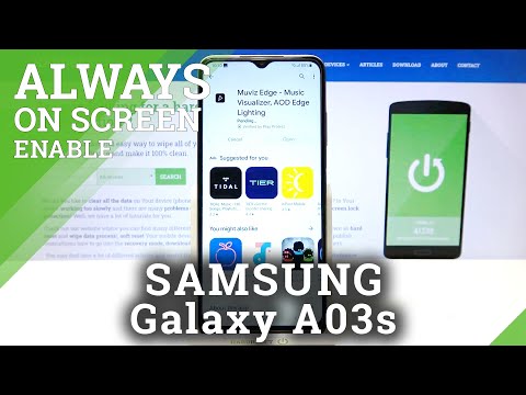 How to Manage Always on Display on SAMSUNG Galaxy A03s – Always on Display Settings
