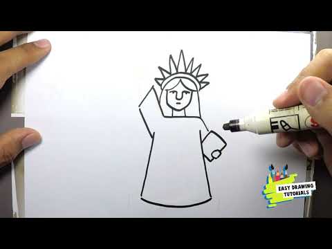 How to Draw Easy Statue of Liberty