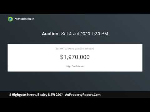 8 Highgate Street, Bexley NSW 2207 | AuPropertyReport.Com