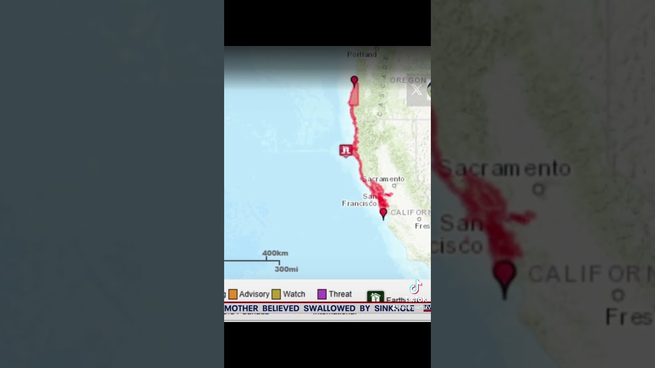 Tsunami warning issued as major earthquake hits coast