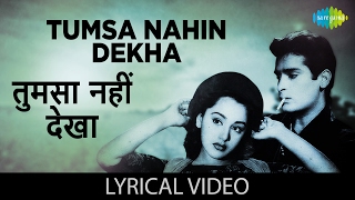 Tumsa Nahin Dekha with lyrics | तुमसा - YouTube