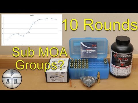 Using the 10 Round Load Development Ladder test technique with the Nosler 140 RDF and Hodgden H100V