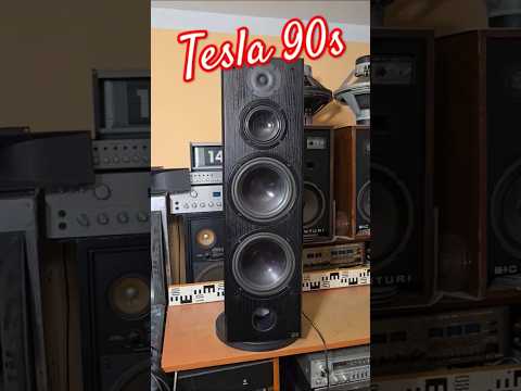 90s Vintage TESLA SPEAKERS Acoustique Quality AQ311 BASS REFLEX Sound Test BUDGET SPEAKERS FOR SALE