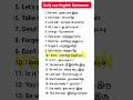 Daily Use English Sentences
