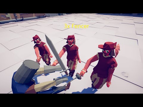 3x Fencer vs every unit [TABS]