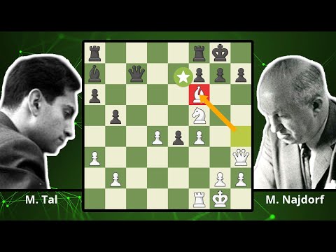 Mikhail Tal Makes A Liar Of Miguel Najdorf - Tal vs. Najdorf, 1960