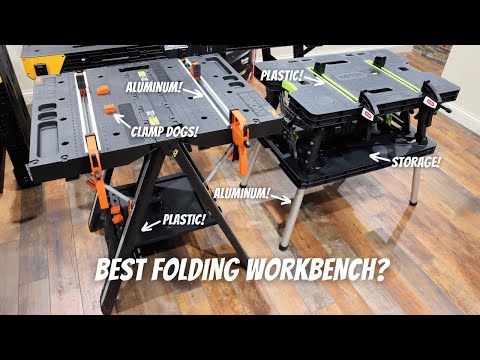 Keter Pro Series Work Table vs Worx Pegasus 2-in-1 Folding Workbench
